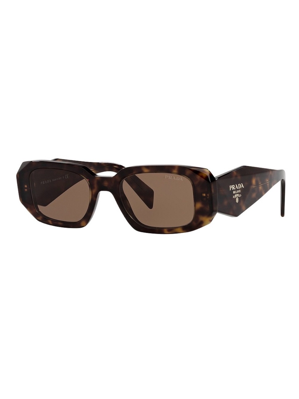 Prada - Scultoreo Narrow Sunglasses - Tortise & Brown